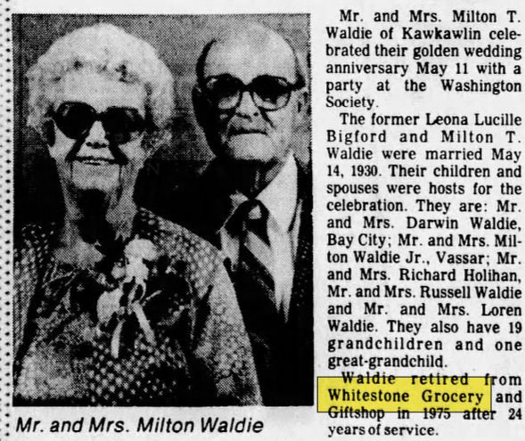 Whitestone Gift Shop (Whitestone Grocery) - May 18 1980 Former Operators